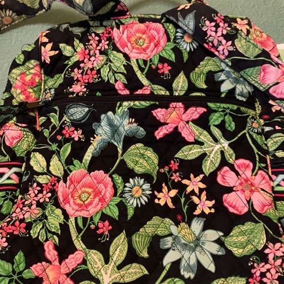 Vera Bradley floral print black background book bag. Good condition. - Picture 6 of 7